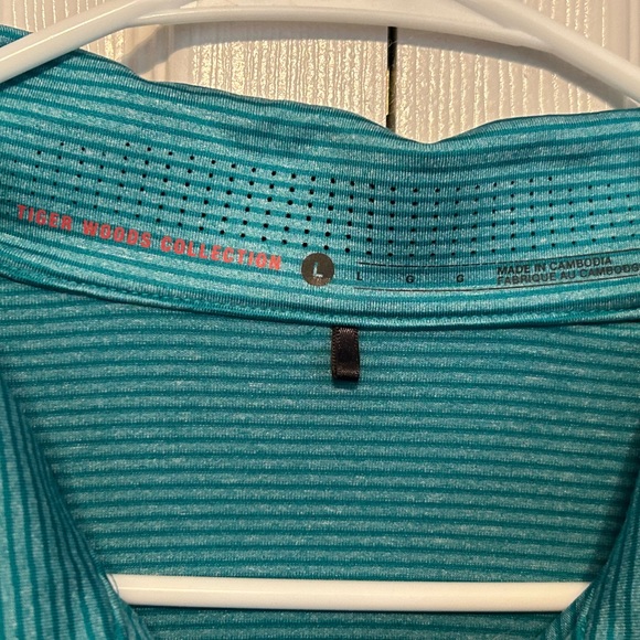 Nike Dri Fit Tiger Woods Collection Standard Golf Polo Shirt Large - Picture 2 of 3